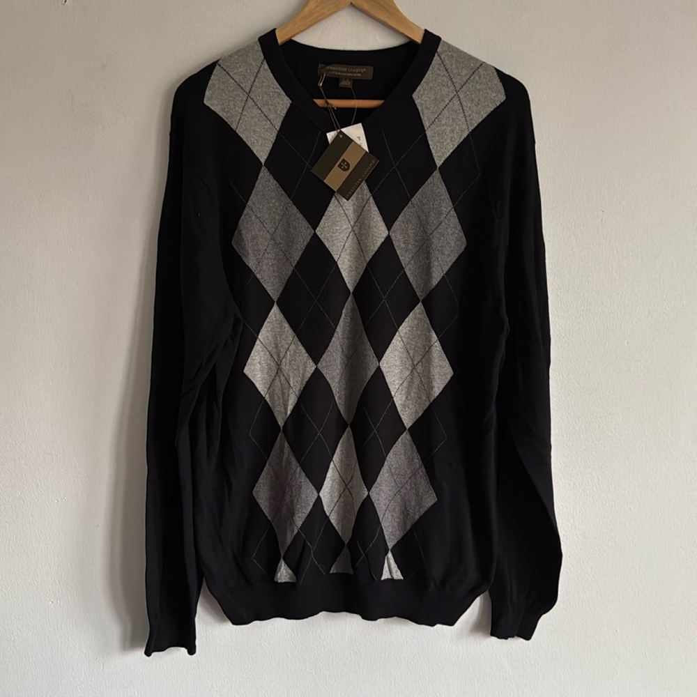 Sebastian Cooper Sweater / Large / New / Diamond Pattern